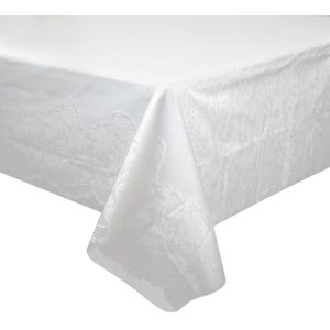 Unique Party - 5075 - Plastic Tafelkleed - Wit - 9ft x 1,4 m - Pak van 1