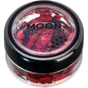Moon Glitter - Klassieke Dikke Glans - Cosmetische Glitter - Rood - 3g