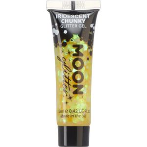 Moon Glitter Iridescent Chunky Glitter Gel Yellow 12ml