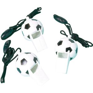 Voetbal Fluitjes 12st