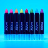 Moon Glow - Neon UV Glitter Face Paint Stick - Blauw - Make-up voor Gezicht en Lichaam
