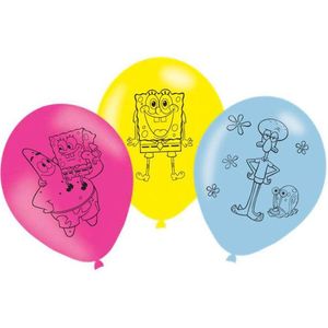 Spongebob Ballonnen 27,5cm 6st