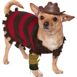 Halloween Honden Kostuum Freddy Krueger