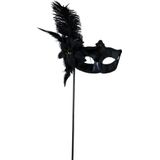 Roze Oogmasker Veren Volwassen