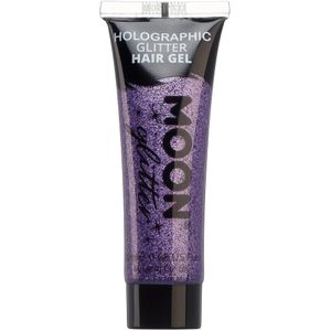 Moon Glitter Holographic Glitter Hair Gel Purple 20ml