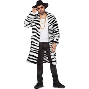Bontjas - Zebra - Lang - Carnavalsjassen