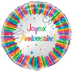 Helium Ballon Joyeux Anniversaire 45cm leeg