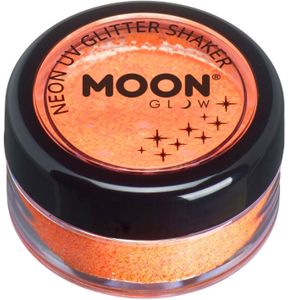 Moon Glow Neon UV Glitter Shakers Orange 5g
