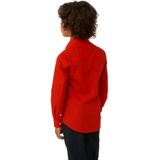 OppoSuits - Red Devil Kids - Jongens Overhemd - Rood - Carnavalskleding
