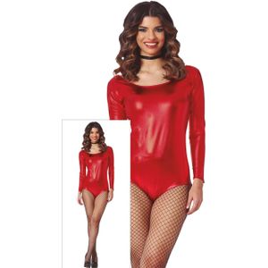 Balletpakje Rood Dames Metallic