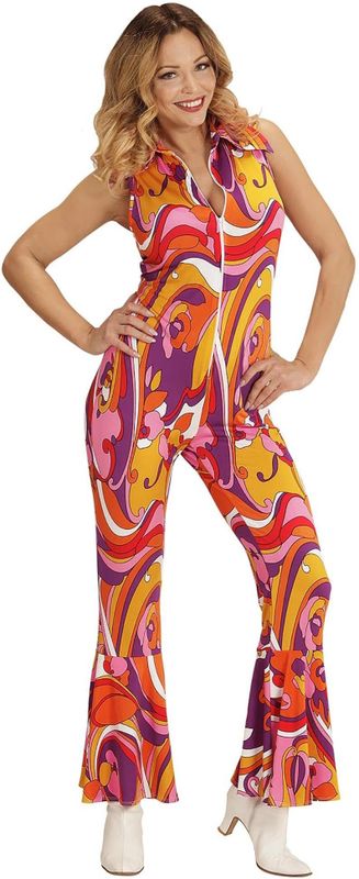Widmann - Lady Jumpsuit - Orchidee - Jaren 70 - Volwassenen