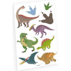 Amscan Plaktattoos Dinosaurus Jongens 9 Stuks