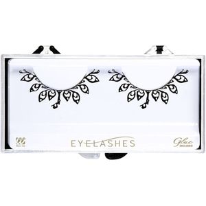 Zwarte Nep Wimpers Bladeren Plastic