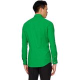OppoSuits - Evergreen - Overhemd - Groen - Casual Effen Gekleurd
