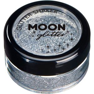 Moon Glitter - Fijne Glitter Schudders - Zilver - 100% Cosmetische Glitter - 5g
