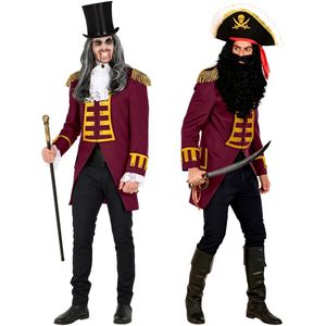 Piraat Jas Bordeaux Rood Heren