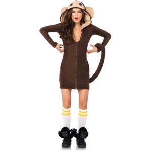 Leg Avenue - Cozy Monkey - Jurk - Bruin - Dames