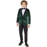 Blazer - Donker Groen - 100% Fluweel Polyester - Slim Fit