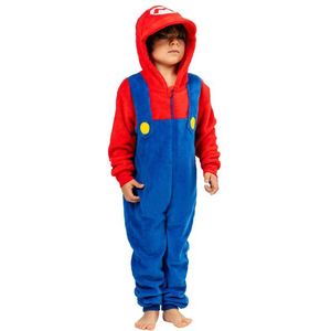 Super Mario Onesie Blauw Rood Kind