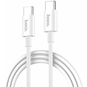 Hoco X23W Charge&Synch USB-C naar USB-C Kabel Wit 1 meter