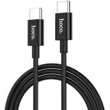 Hoco X23B Charge&Synch USB-C naar USB-C Kabel Zwart 1 meter