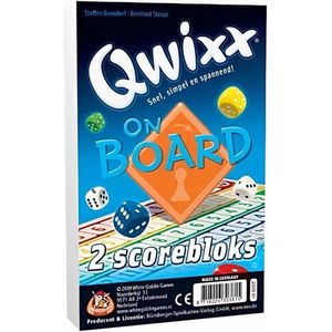 Qwixx On Board Bloks - Extra Scorebloks voor 2-4 spelers vanaf 8 jaar - 160 blaadjes in totaal