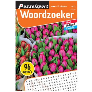 Puzzelsport Puzzelboek 96 pagina's Woordzoeker 3 Stippen