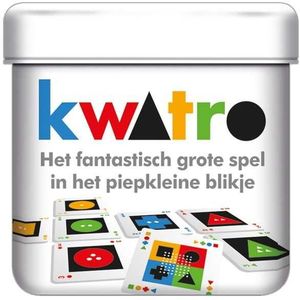 White Goblin Games Kwatro - Kaartspel voor 2-4 spelers | Geschikt voor jong en oud | Ideaal voor op reis