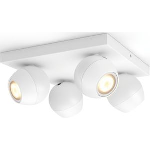 Philips Hue White Ambiance Buckram 4-lichts Spotbalk