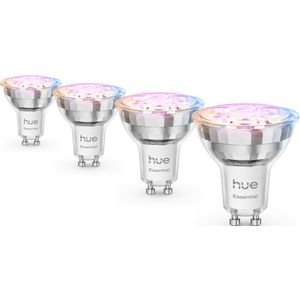 Philips - Hue Essential - LED-spot - Dimbaar - GU10 - 4,7 W - 4 stuks