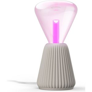 Philips Lightguide Driehoekige Lamp + 3D-geprinte Kegelvormige Lampvoet (zandkleur)