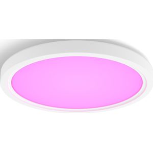 Philips - Hue Devote Slim - LED Lichtpaneel - Wit - Diameter 30cm - 16.6W - 2000 Lumen