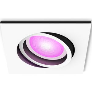 Philips Hue Centura inbouwspot - wit en gekleurd wit - 1-pack - wit - vierkant - GU10