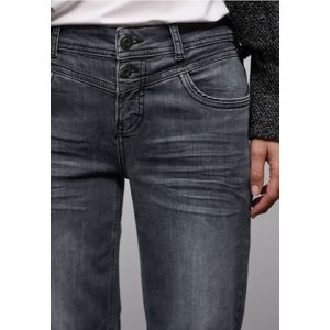 Street One Dames Straight Legs jeans in Grijs, in size: 26