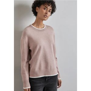 Street One Dames Trui met kanteling in Roze, in size: 36