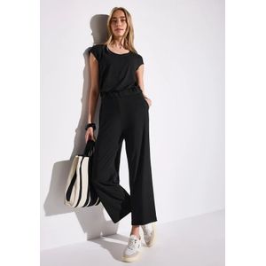 Street One Dames Trui jumpsuit Wide Legs in Zwart, in size: 32