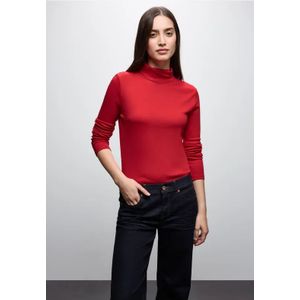 Street One - Dames Basic Shirt - Rood - Coltrui