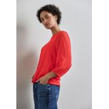 Street One - Chiffon Blouse - Rood - Dames