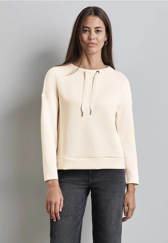 Street One - Overhemd - Zijden Glans - Modalmix - Bateauhals