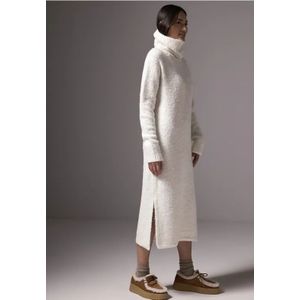 Street One Studio Dames Bouclé jurk in ontspannen pasvorm in Wit, in size: 44