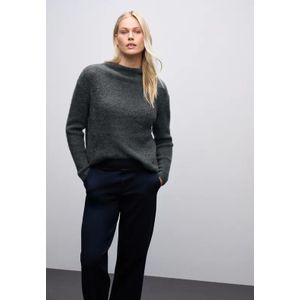 Street One Dames Trui van verengaren in Grijs, in size: 34