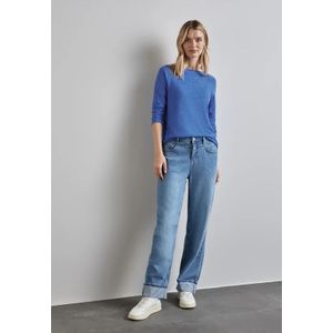 Street One Dames Shirt met lange mouwen in Blauw, in size: 34