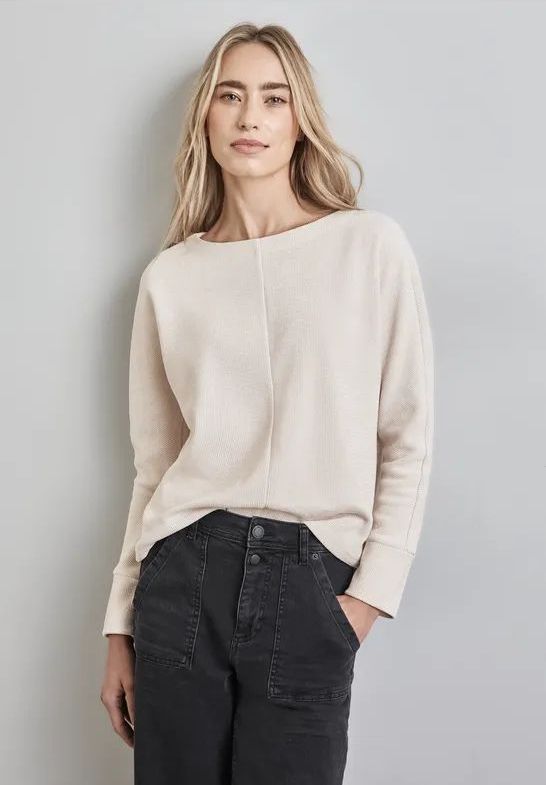 Street One - A322361 - T-shirt - Lucid White - Dames