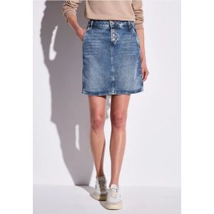 Street One Dames Denim rok in Blauw, in size: 32