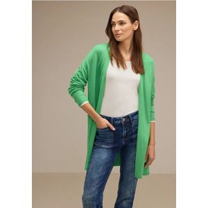 Street One Dames Lange cardigan in Groen, in size: 34
