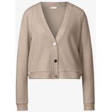 Street One - Damesjas - Zacht - V-hals - Knoopsluiting - Lange Mouwen