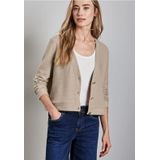 Street One - Damesjas - Zacht - V-hals - Knoopsluiting - Lange Mouwen