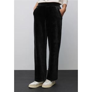 Street One Dames Straight Legs corduroy broek in Zwart, in size: 32