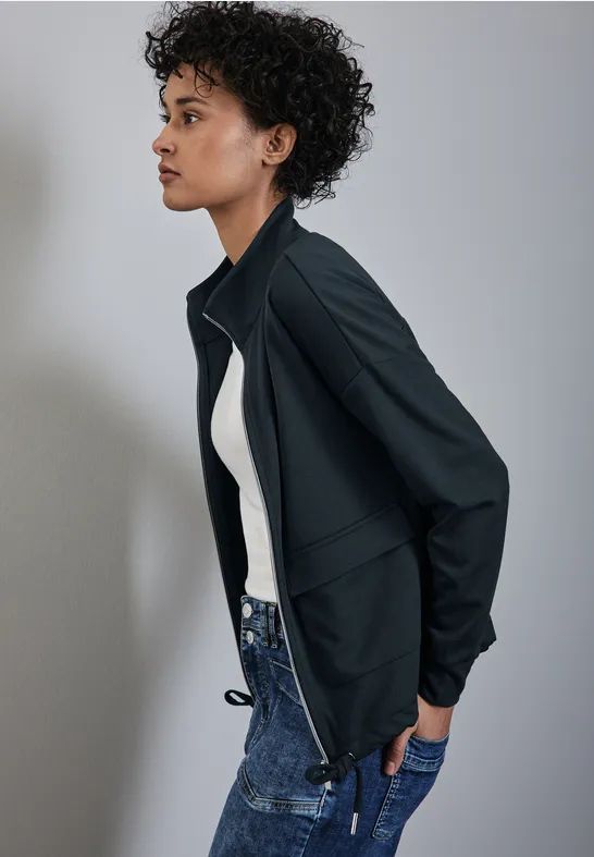 Street One - Sweatjas - Groen - Viscosemix met Stretch