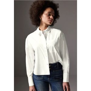 Street One Studio Dames Overhemdblouse met knoopsluiting in Wit, in size: 42